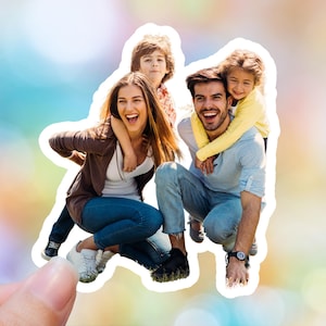 Custom Photo Sticker, Picture Stickers, Picture Into Sticker, Customized Face Stickers Laptop, Family Photo Sticker, Waterproof Stickers