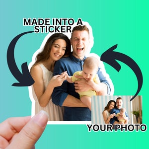 Custom Photo Sticker Gifts for Everyone Laptop Sticker Unique Idea Sticker Your Photo Stickers for Mom Water Bottle Stickers Funny Gift Idea
