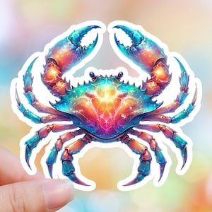 Crab Sticker Sea Life Ocean Sticker Beach Sticker Beach life Ocean Life Ocean Sticker Sea Sticker Water Bottle Sticker Laptop Sticker
