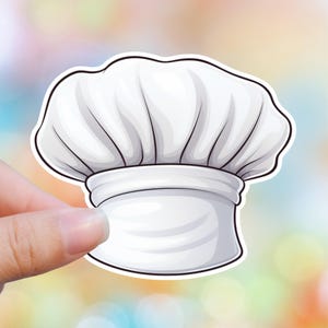 Restaurant Stickers, Chefs Hat Sticker, Cooking Sticker, Water Bottle Sticker, Laptop Sticker, Planner Stickers,Baking Stickers,Gift For Her