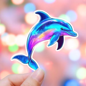 Sticker dauphin vie marine Sticker océan Sticker plage vie océanique Sticker océan Sticker mer Sticker bouteille d'eau Sticker ordinateur portable