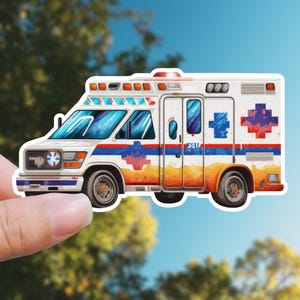 EMS Stickers, Ambulance Sticker, EMT Sticker, Paramedic Stickers, First Responder Sticker, Water Bottle Decals, Social Worker Gift, Tumbler