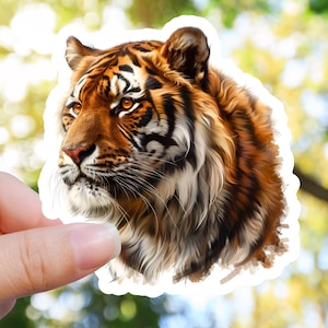 Sticker tigre Afrique Sticker fleur tigre animal sauvage fleur Sticker désert Sticker animal animaux sauvages Sticker pour ordinateur portable Sticker bouteille d'eau