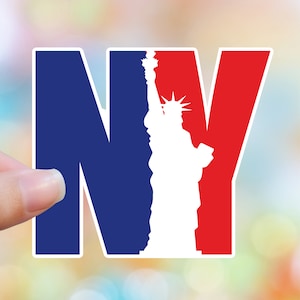 Sticker New York, cadeaux 4 juillet, Sticker Etat USA, Sticker Statue de la Liberté, Sticker fête de l'indépendance, Sticker NY, Stickers patriotiques
