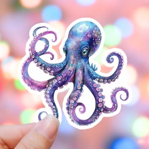 Octopus Sticker Sea Life Ocean Sticker Beach Sticker Beach life Ocean Life Ocean Sticker Sea Sticker Water Bottle Sticker Laptop Sticker