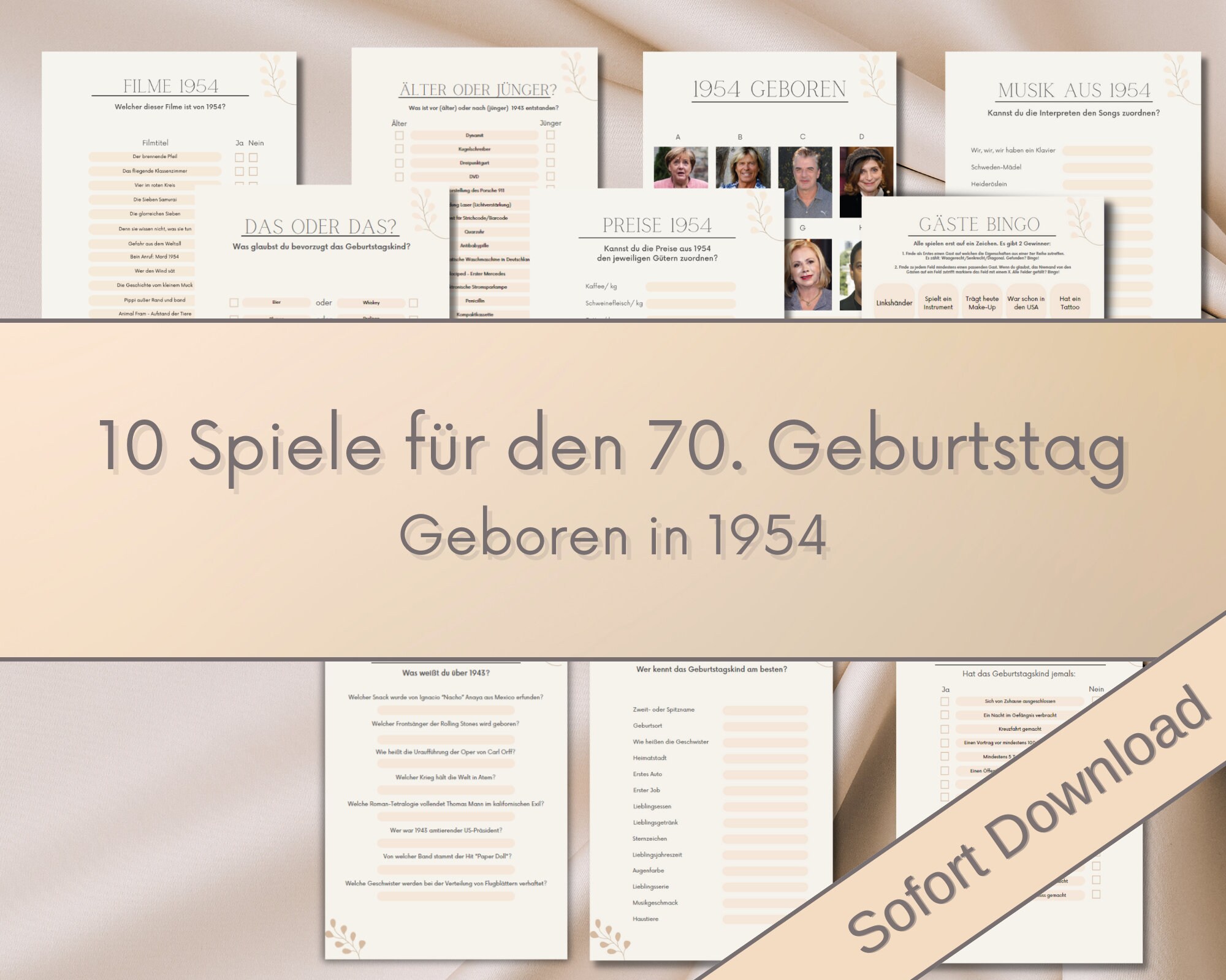Spiele Zum 70 Geburtstag Berlebenspaket