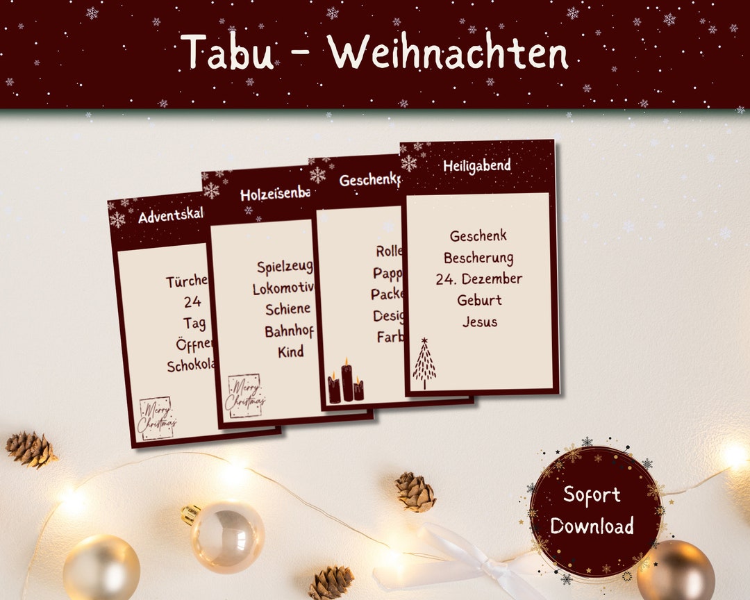 Weihnachten Begriffe Von A Bis Z www.etsy.com