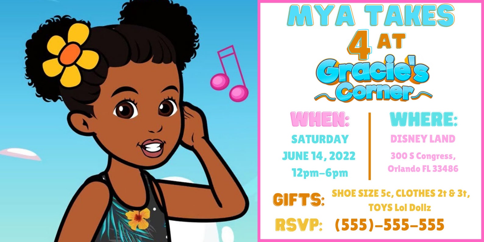 Gracie's Corner Editable Birthday Template Gracie's Etsy Canada