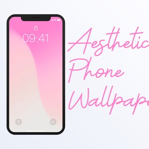 Pink Digital Phone Wallpaper, iPhone Abstract Wallpaper Download, Minimalist iOS Wallpaper Digital Download, Aesthetic Cell Home Screen