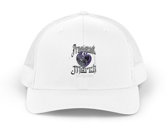 Casquette snapback violette coeur de Prominent Merch | Style camionneur