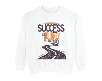 Sweat Success Journey : pull graphique motivant, tenue streetwear confortable