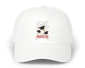 Graduation Caps Tossed, Classic Dad Cap | Graduation Celebration Hat
