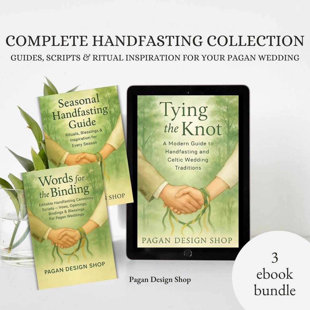 Handfasting Ebook Bundle Pagan Wedding Ceremony Guide Vows Blessings ...