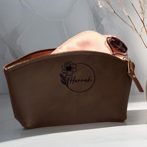 Personalized Makeup Bag, Personalized Cosmetic Bag, Birthday Gift for Her, Custom Makeup Bag Gift for Her, Cosmetic Bag Gift for Women