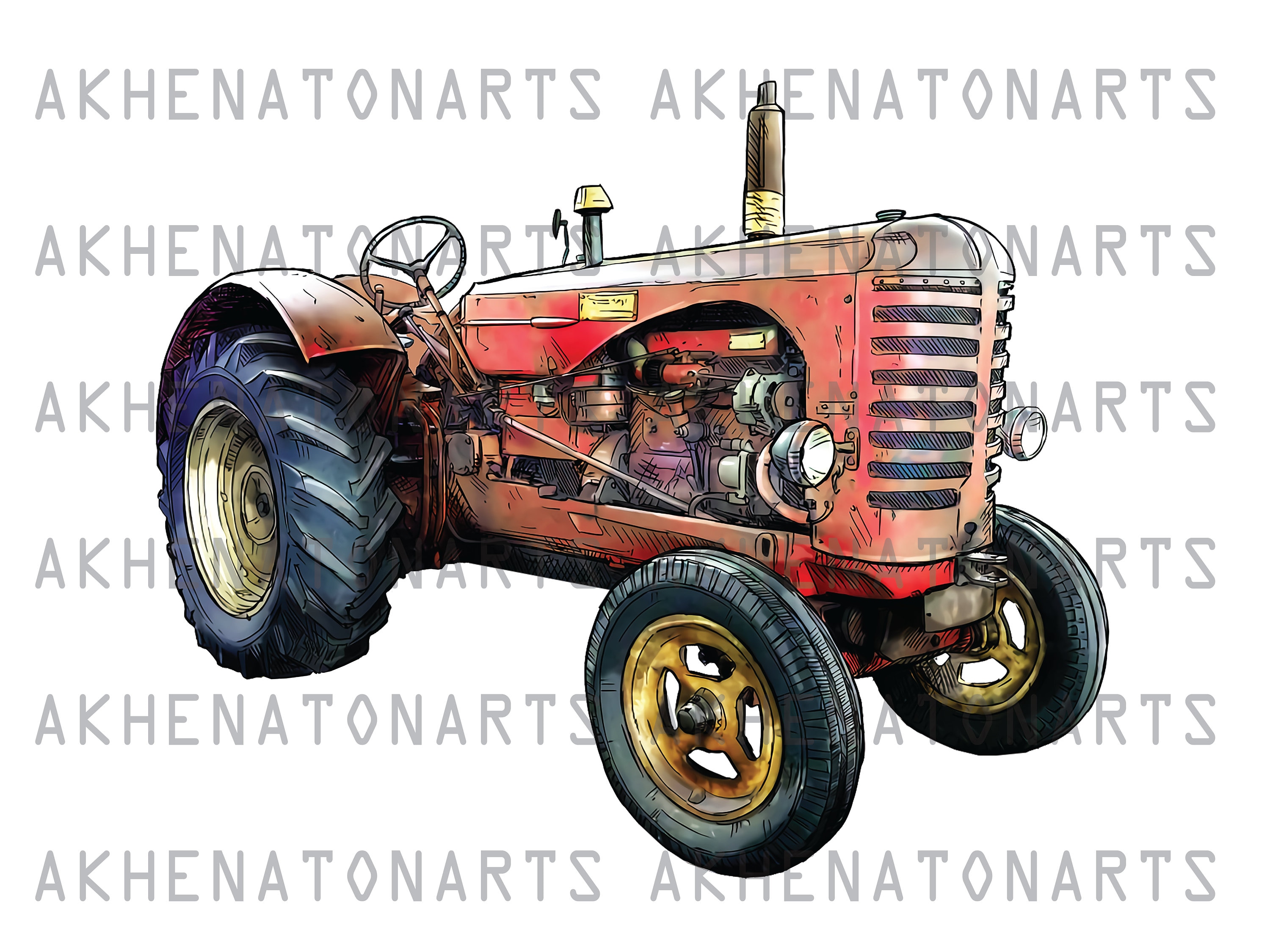 Designs PNG de tractors para Camisetas e Merch