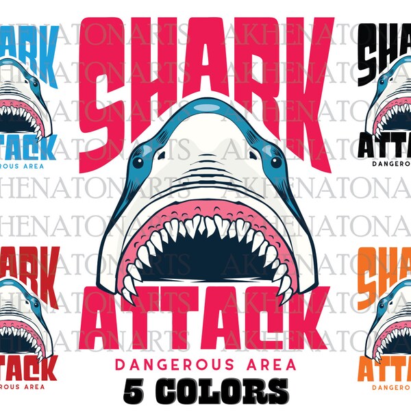 Shark Png , Shark Attack , Shark Clipart , Shark Sublimation Design , Shark Shirt  , Shark Print , Digital Download