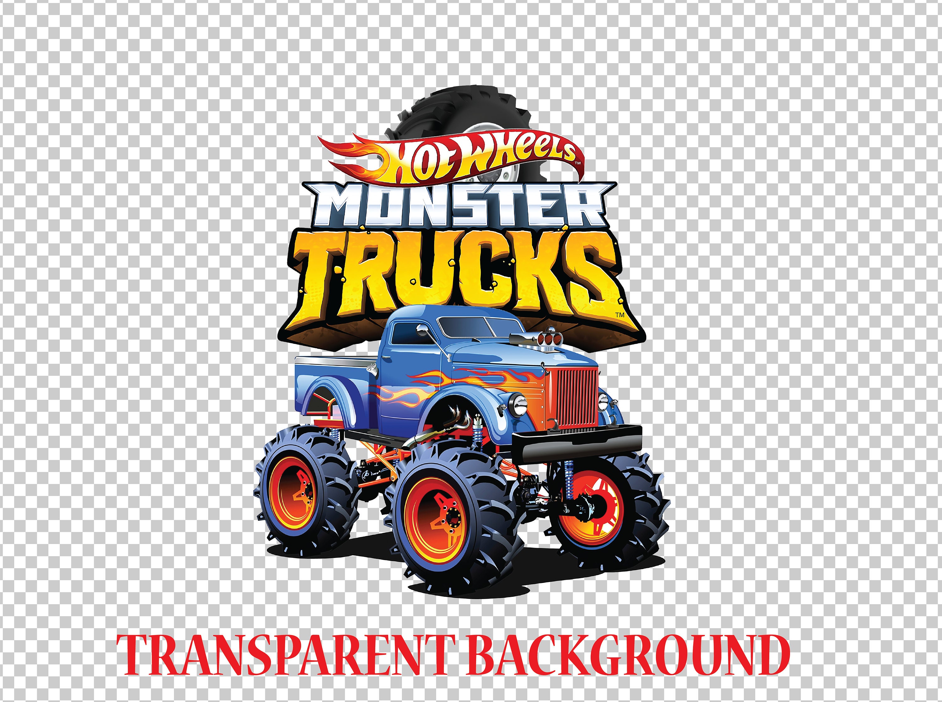 Hot Wheels Png Monster Truck 4 diseños Monster Truck - Etsy México