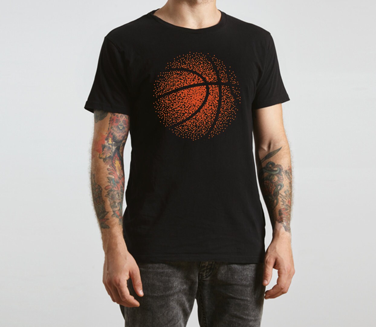 Basketball Png 6 Designs Distressed Basketball Etsy