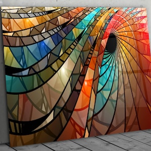 Arte mural de vidrio templado personalizable: decoración del hogar con impresión UV