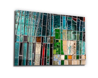 Colorful Tempered Glass Wall Art-Wall Decor-Home Decor-Glass Printing-Large Wall Art-Wall Hangings-Housewarming Gift--Interior Design Ideas