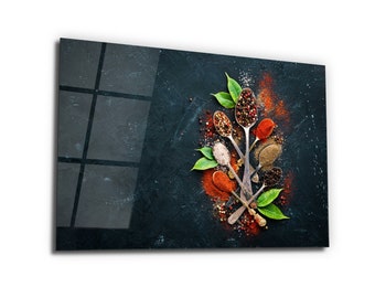 Arte mural con impresión de vidrio para cocina, decoración de restaurantes, decoración del hogar, tapices, regalos de inauguración, arte mural extragrande e ideas de diseño de interiores.