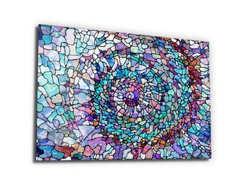Stained Glass Painting-Glass Wall Art-Colorful Wall Art-Wall Decor-Home Decor-Glass Printing-Wall Hangings-Housewarming Gift-Wall Panels