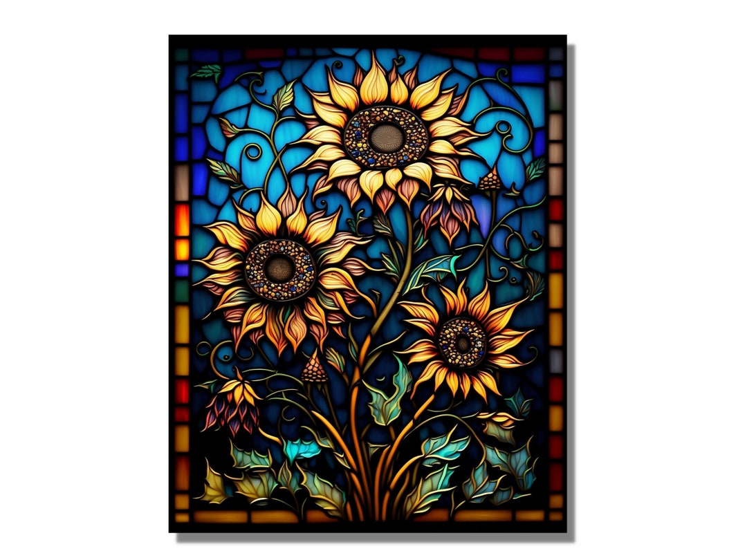 Stained Glass Painting Art Work, Stained Glass Window Wall Hangings
