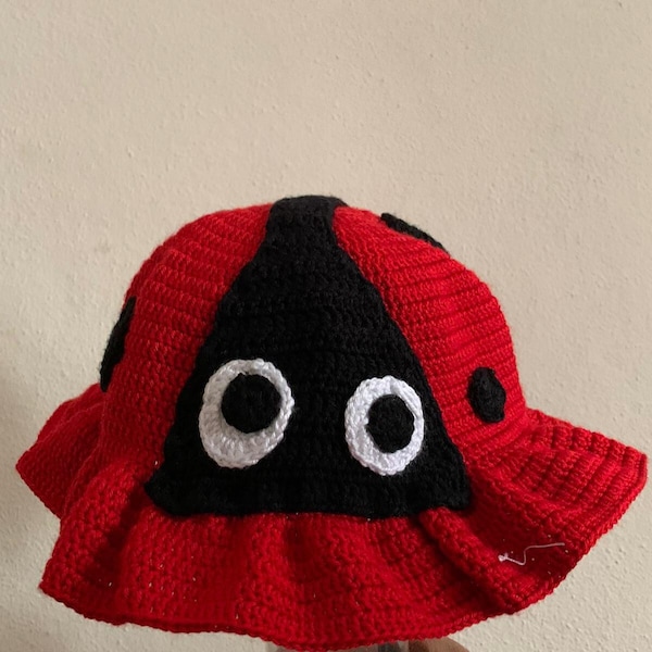 Bob coccinelle | Bonnet fait main au crochet