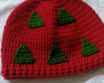 Crochet Dragon Fruit Hat: Handmade Organic Cotton Knit