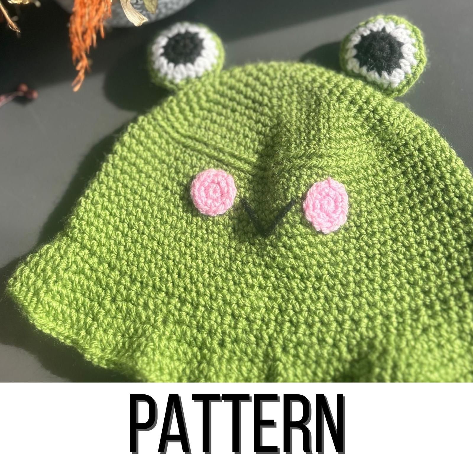 PATTERN Frog Bucket Hat NEW MODEL | Cute Animal Crochet Handmade Hat - Etsy