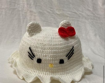 Hello Kitty Hat - Etsy