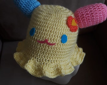 Crochet Baby Face Bucket Hat: Handmade Cotton Blend