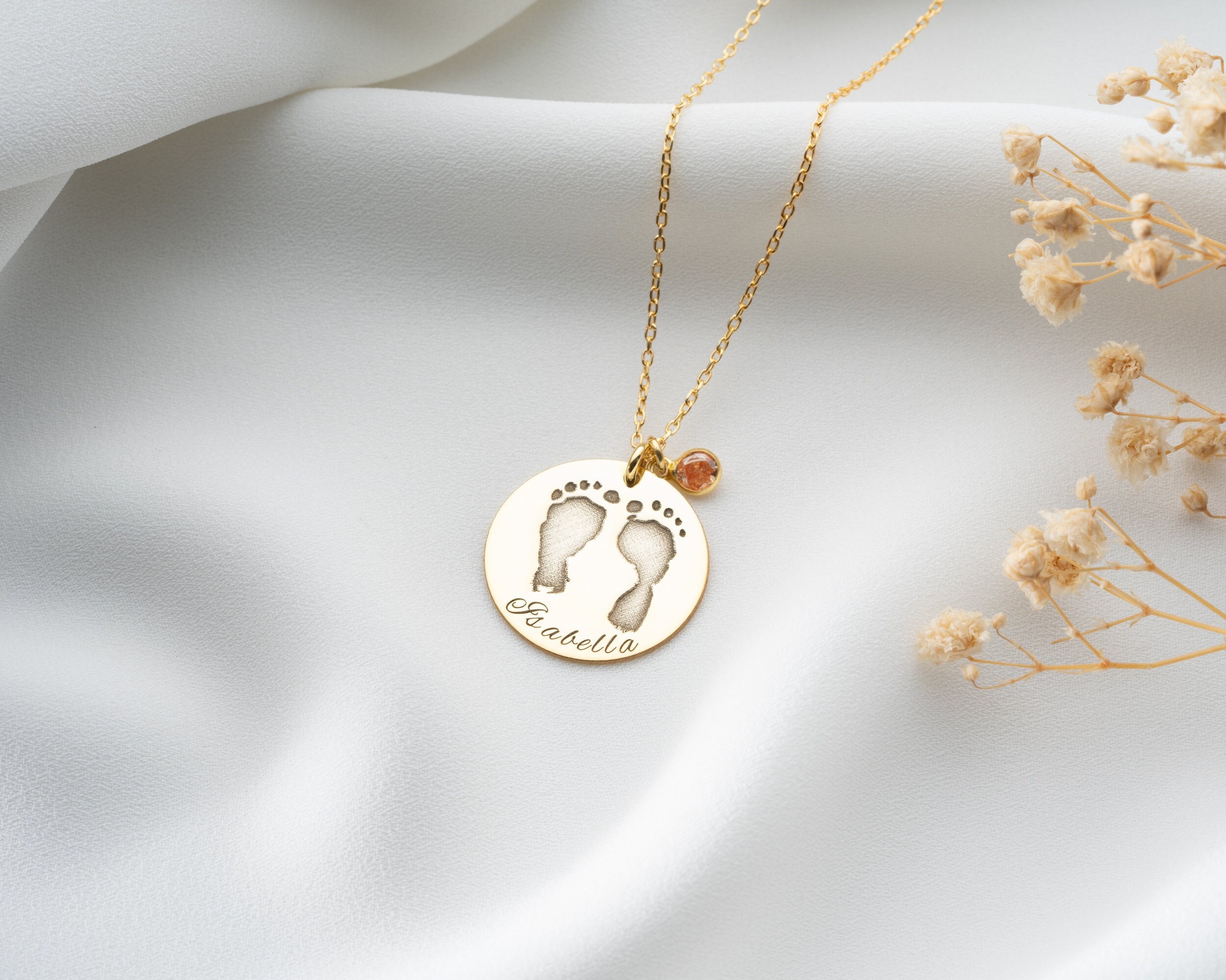 Footprint necklace sale