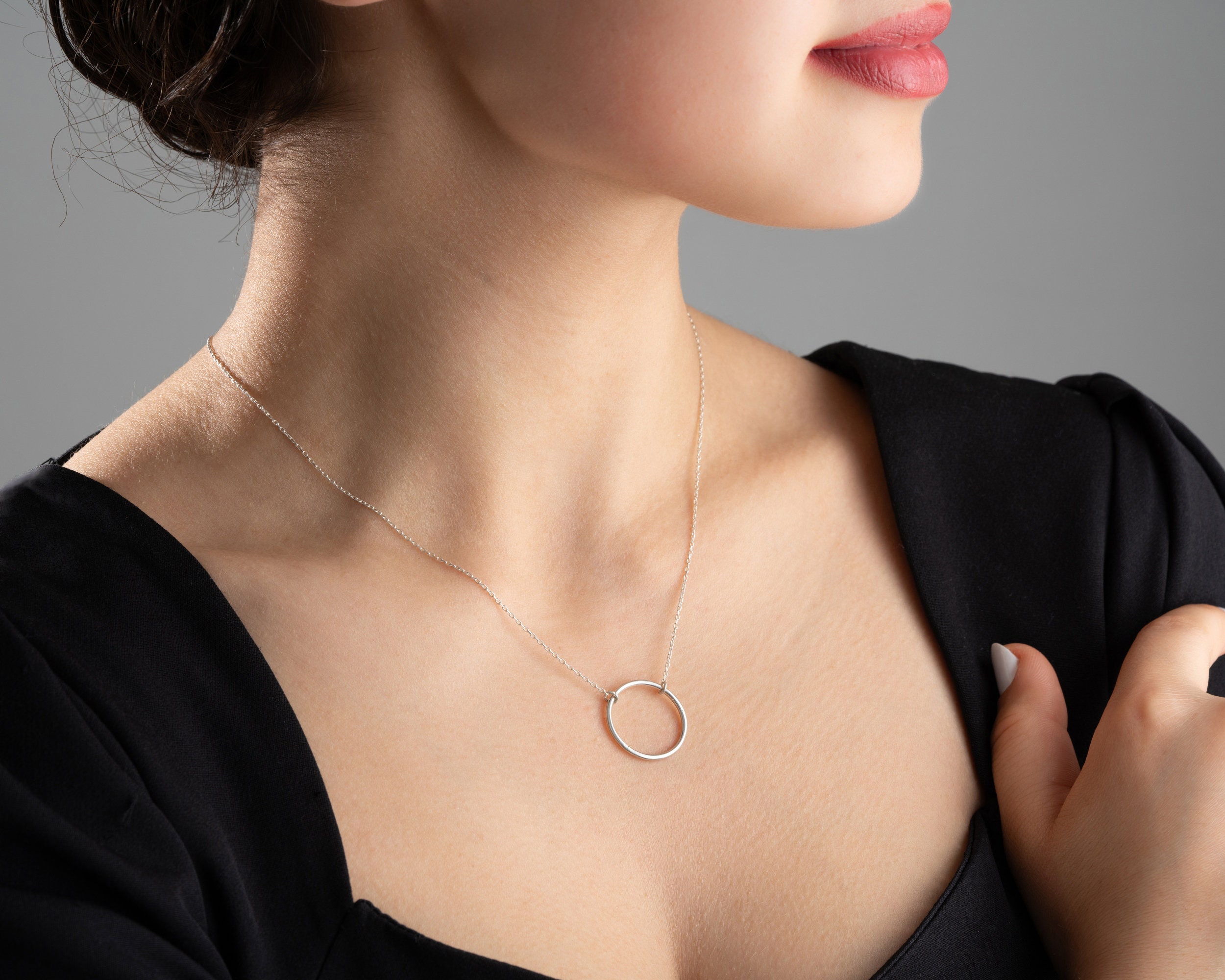Elli Dames Armband Dames hanger rond geo in 925 sterling zilver