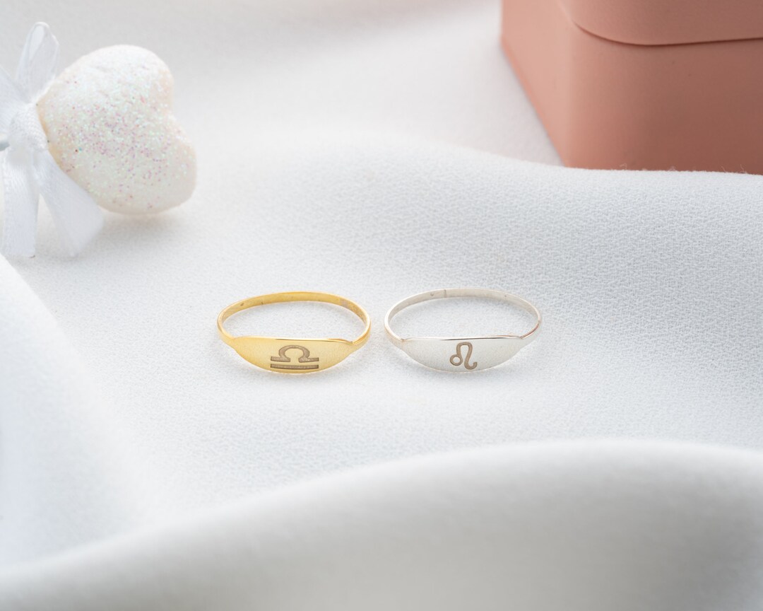Silver Horoscope Rings Silver Zodiac Ring Tiny Astrology Ring, Zodiac Jewelry, Constellation ...