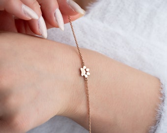 Bracciale con impronta di zampa di cane e gatto - Gioielli personalizzati con nome per animali domestici - Nome inciso - Perdita commemorativa - Amante degli animali - Adozione di animali