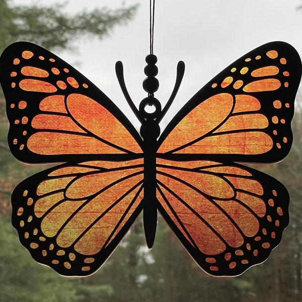 Monarch Butterfly Sun Catchers Digital Files in SVG and PDF