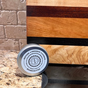 Board Butter - All Natural - Beeswax from local harvester - Conditioner - Mineral Oil