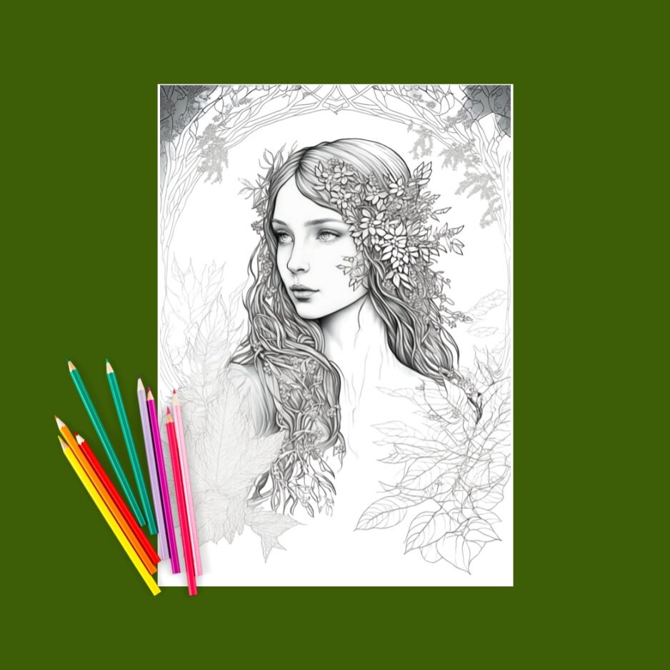 Adult and Kids Coloring Book Page, /digital Download/coloring Page ...