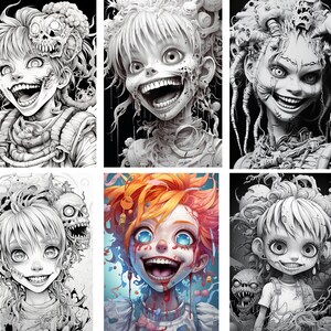 New Zombie Adult Coloring Pages Digital Download 62 - Etsy