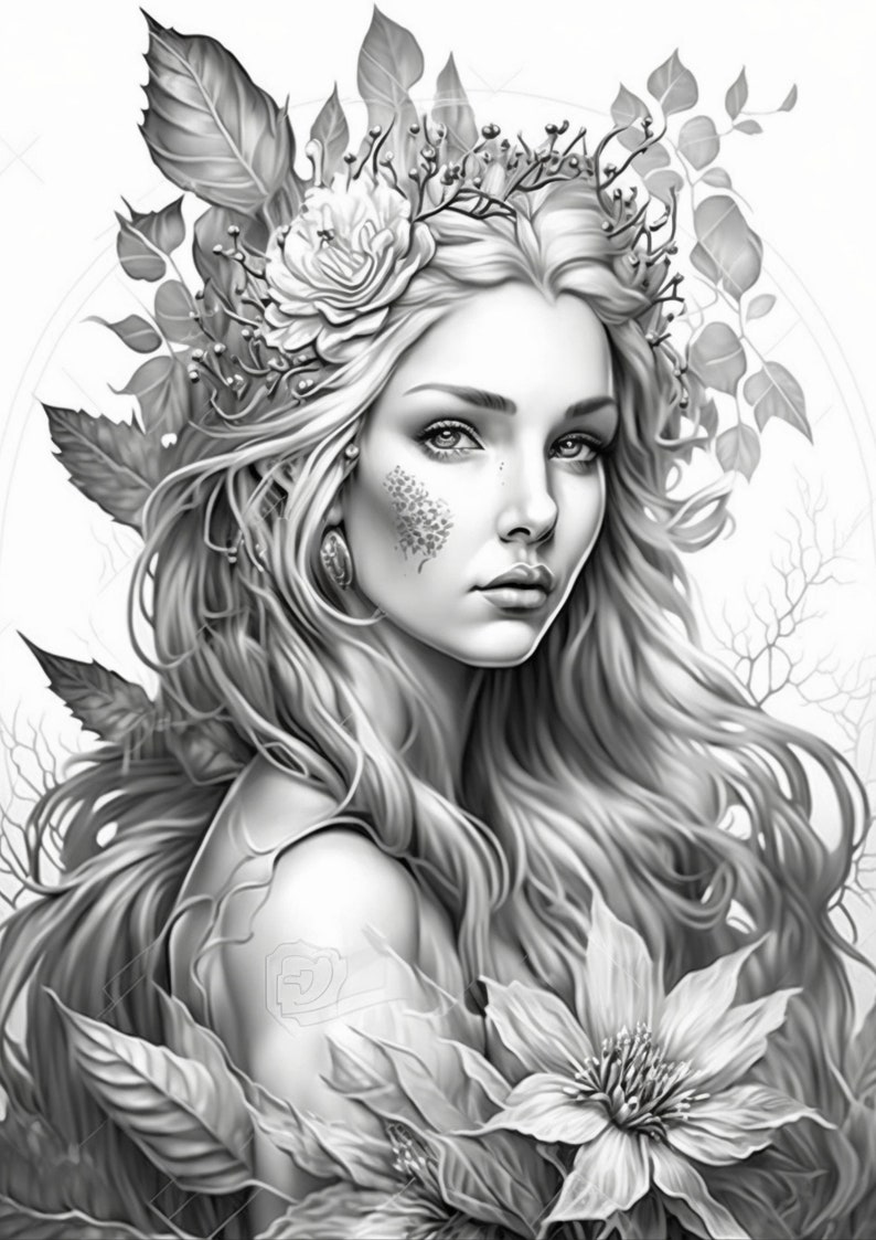 85 Fairy Adult and Kids Coloring Book Page /digital Download - Etsy