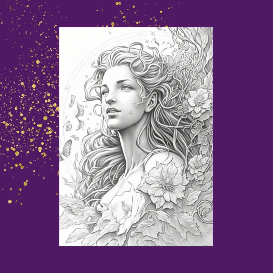 Adult and Kids Coloring Book Page, /digital Download/coloring Page ...