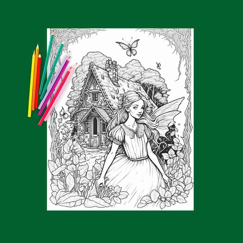 Adult and Kids Coloring Book Page /digital Download/coloring - Etsy