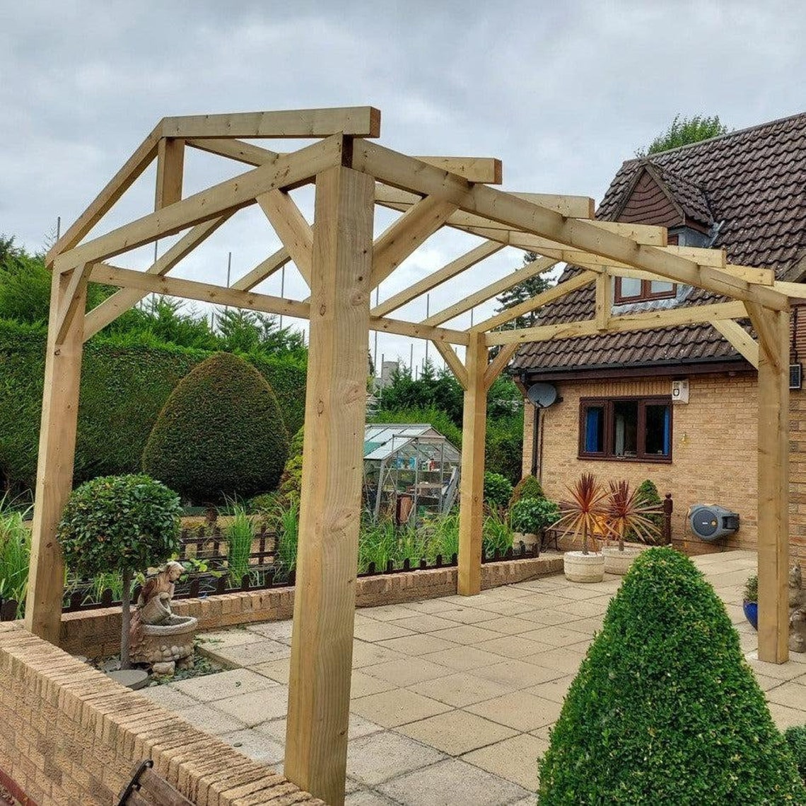 Extra Heavy Duty Timber Gazebo DIY Kit With Roof Frame Only Etsy UK