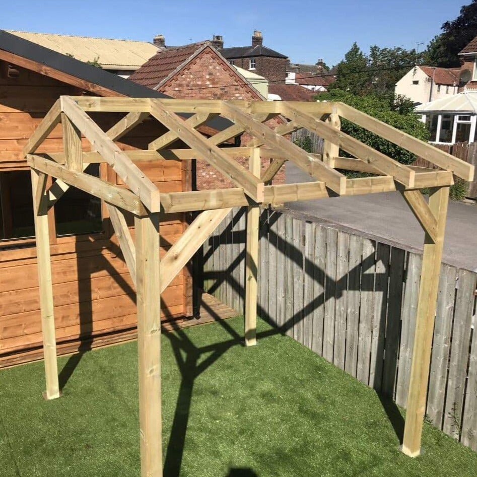 Extra Heavy Duty Timber Gazebo DIY Kit With Roof Frame Only Etsy UK