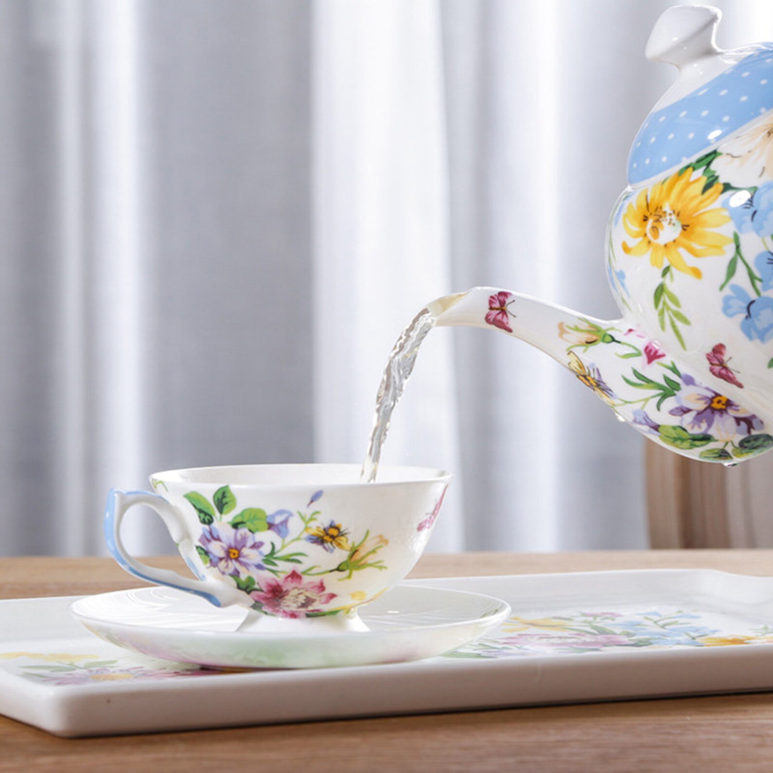 Afternoon Tea Set Ceramiccoffee Tea Seteuropean Tea Set Tea Etsy