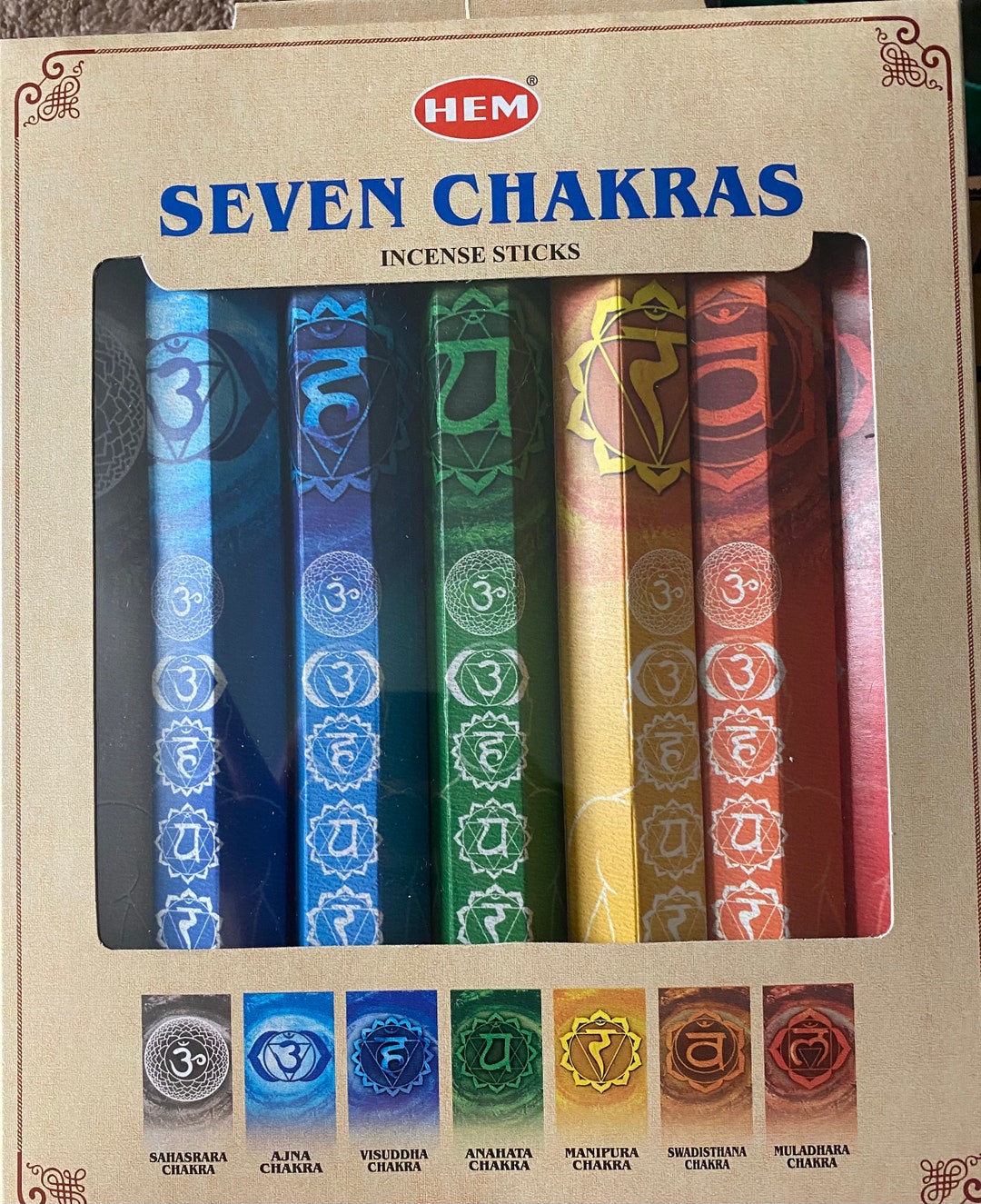 Hem 7 Chakras Incense/stick Incense/altar/ritual/relaxing - Etsy