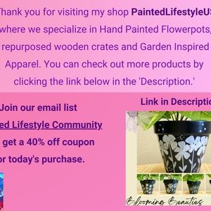 Blooming Beauties Design Planter, Unique Design Painted Clay Pots That ...