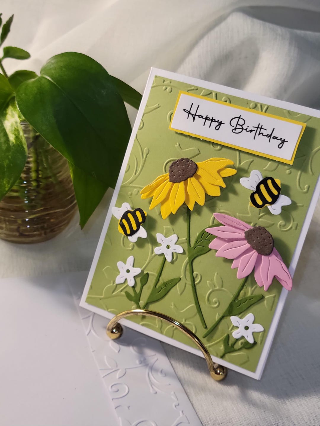 6 Pretty Handmade Daisy Flower Birthday Cards - Etsy