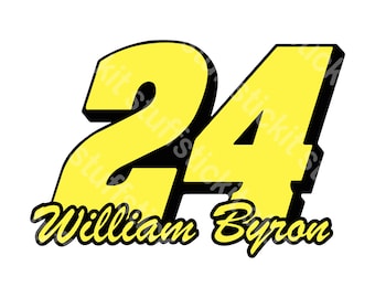 William Byron #24 SVG File Instant Download